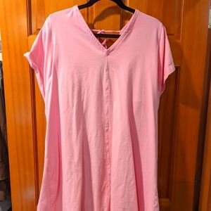 Free Assembly dress or swimsuit coverup in pink with a tie back.